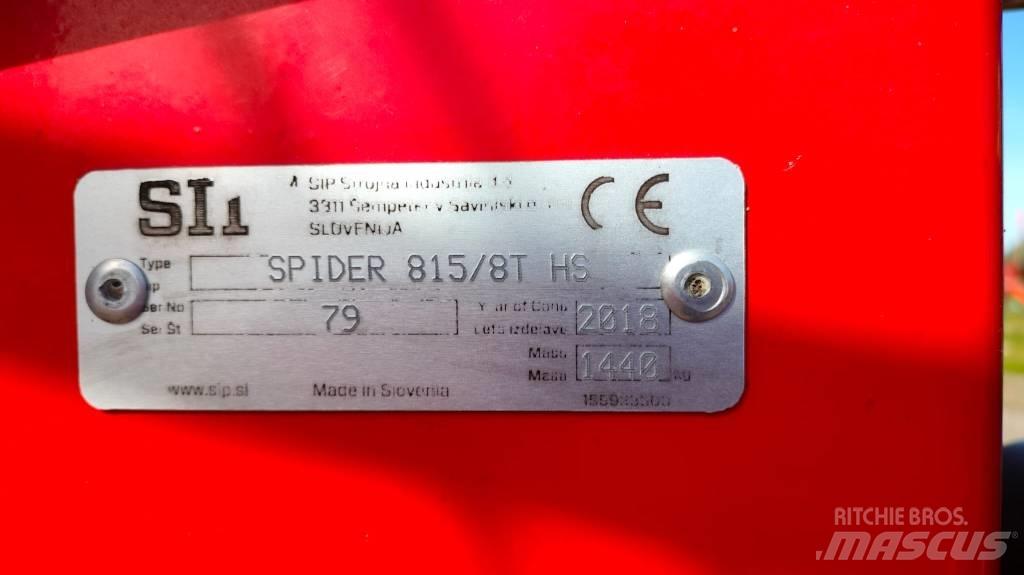 SIP SPIDER 815|8 T Τσουγκράνες και χορτοξηραντικές μηχανές