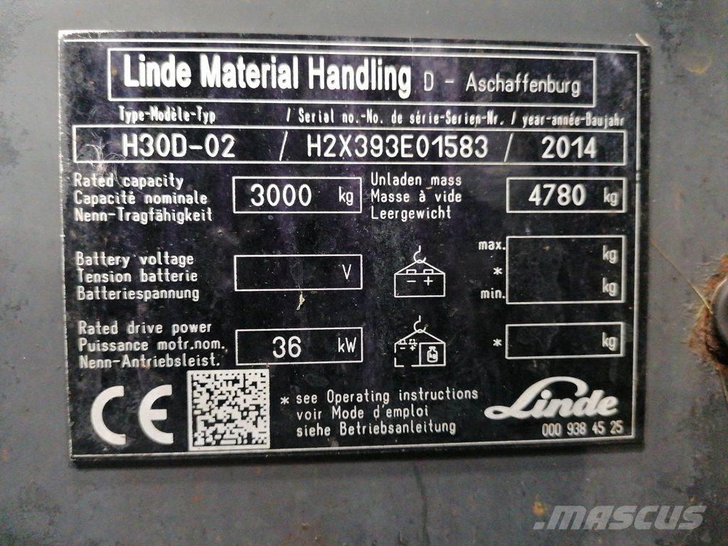 Linde H30D-02 Πετρελαιοκίνητα Κλαρκ