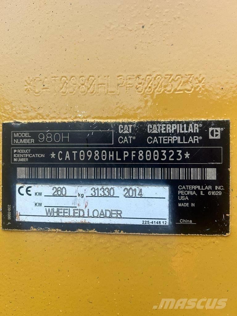 CAT 980H Φορτωτές με λάστιχα (Τροχοφόροι)