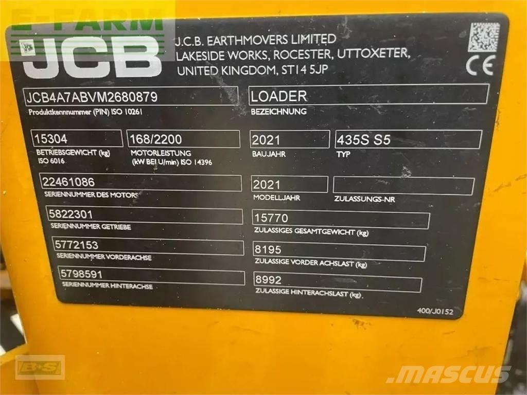 JCB 435s s5 Εκσκαφάκι (διαβολάκι) < 7t