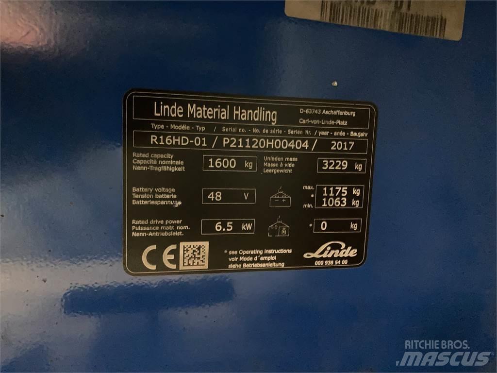 Linde R16HD Ανυψωτικά στενών δρόμων