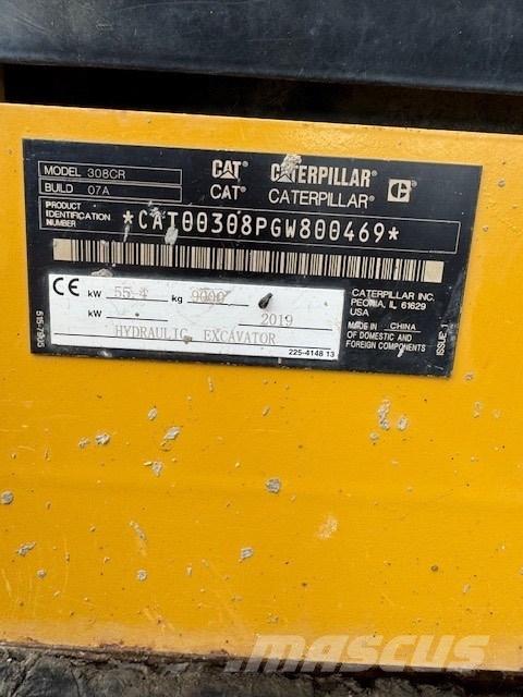 CAT 308 CR Μίνι εκσκαφείς 7t - 12t