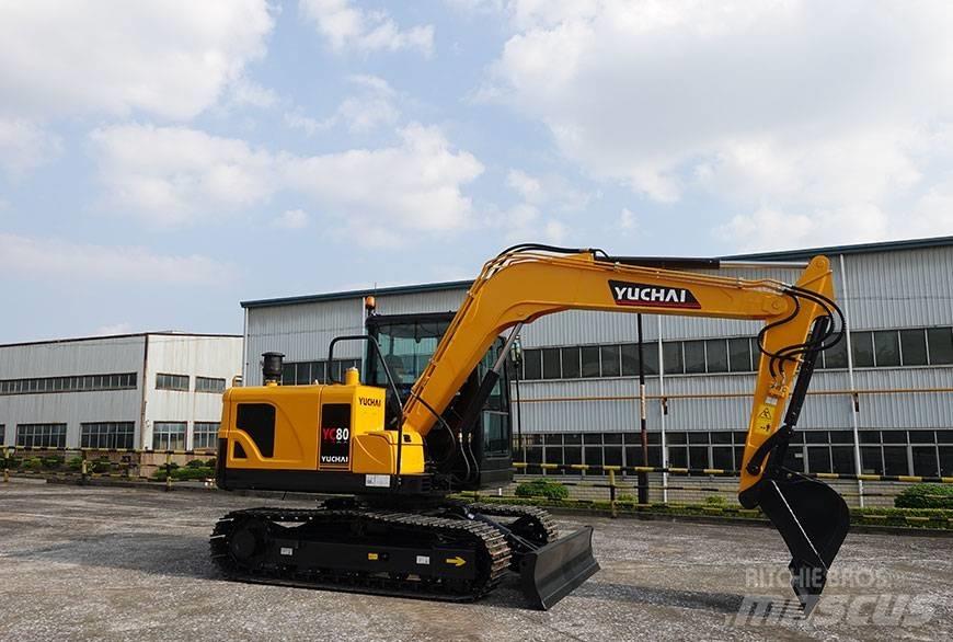 Yuchai YC80 PREMIUM Εκσκαφείς με ερπύστριες