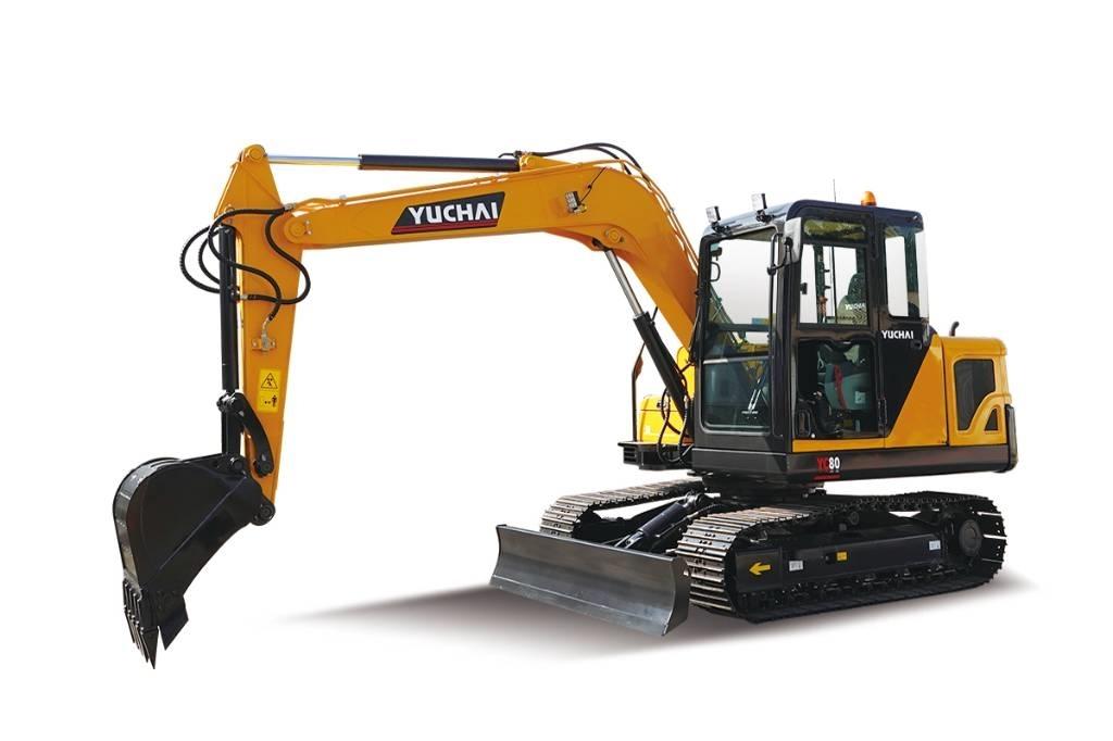 Yuchai YC80 PREMIUM Εκσκαφείς με ερπύστριες