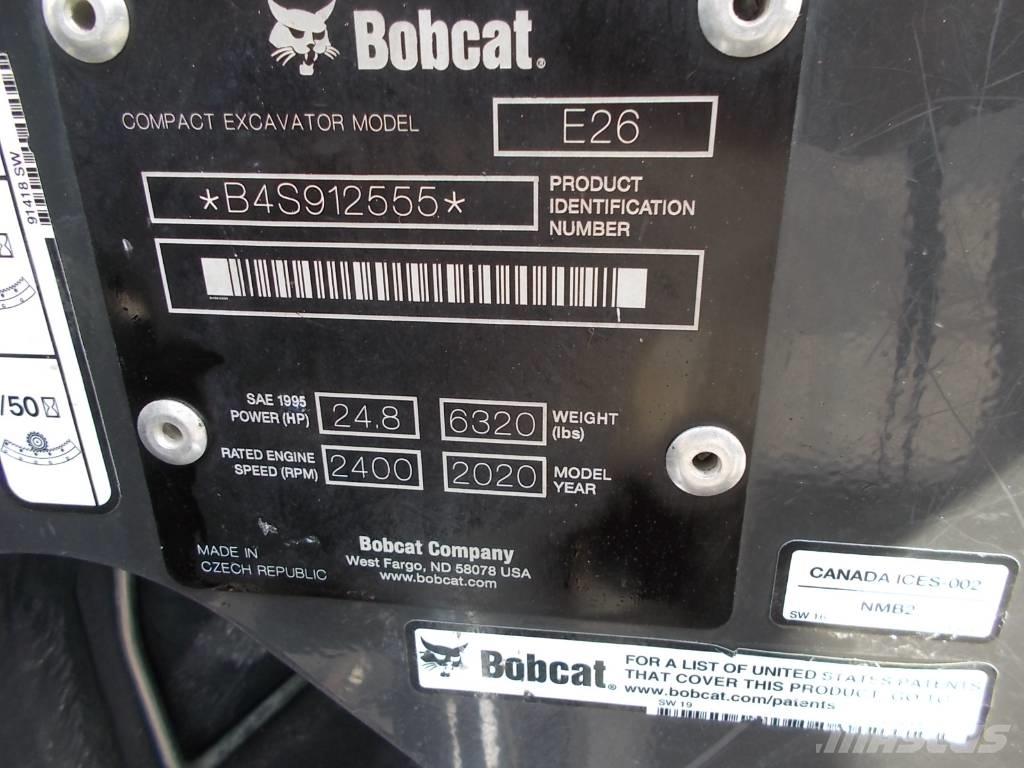 Bobcat E26GM Εκσκαφάκι (διαβολάκι) < 7t