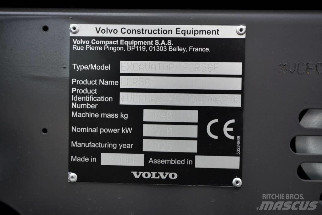 Volvo ECR 58 F Εκσκαφάκι (διαβολάκι) < 7t