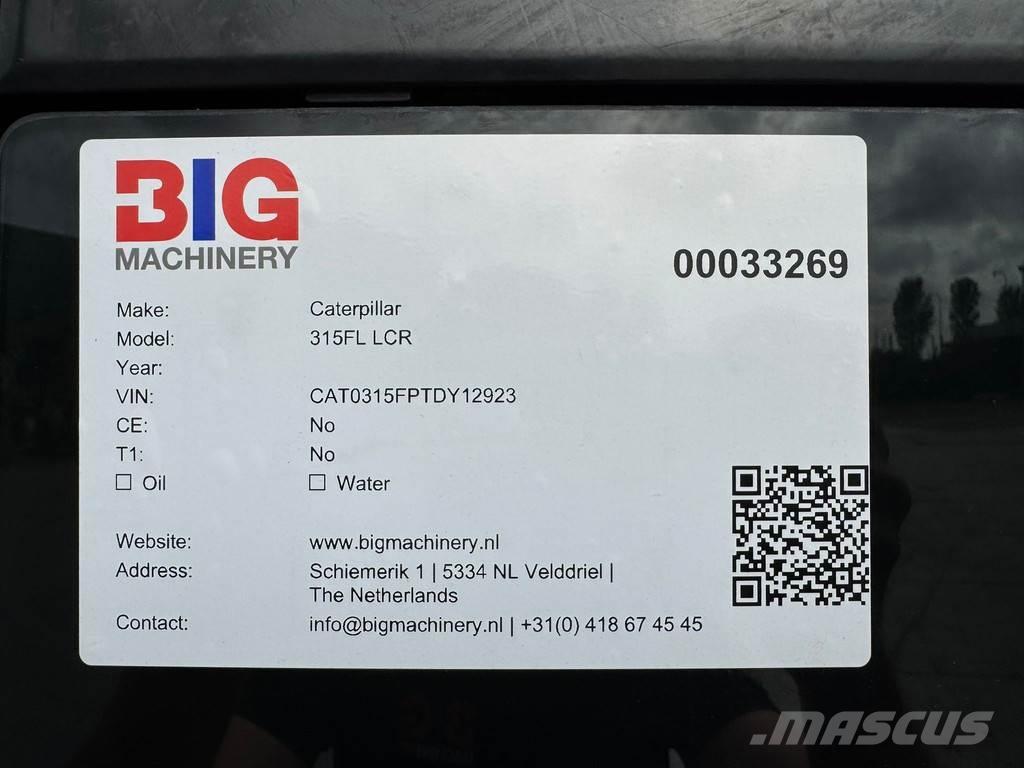 CAT 315F LCR Εκσκαφείς με ερπύστριες