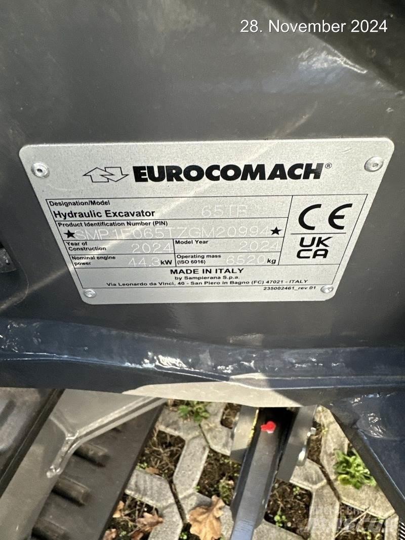 Eurocomach 65TR Εκσκαφάκι (διαβολάκι) < 7t