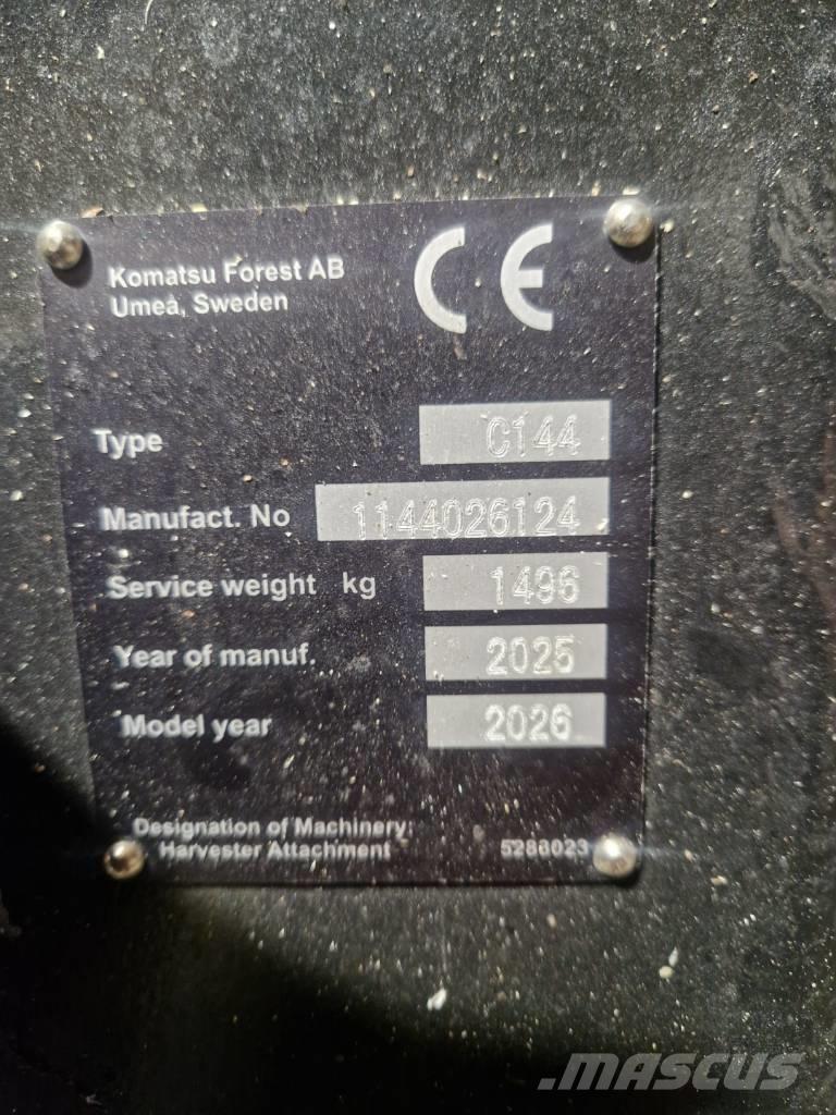 Komatsu C 144 Κεφαλές συλλεκτικών μηχανών