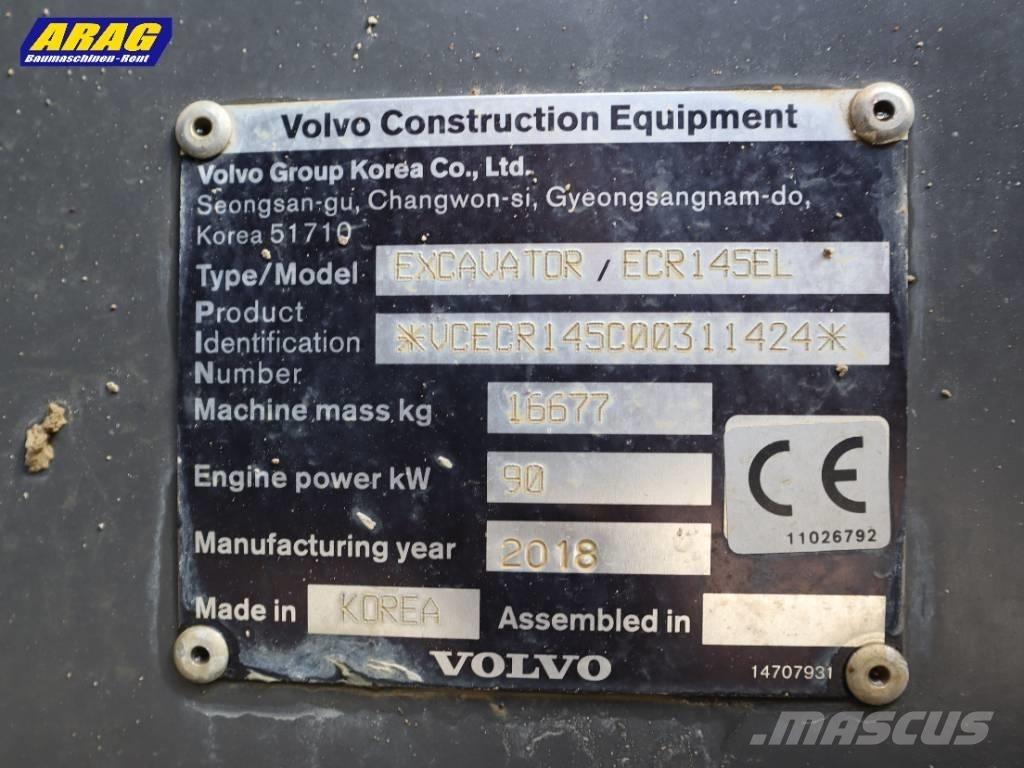 Volvo ECR 145 EL Εκσκαφείς με ερπύστριες