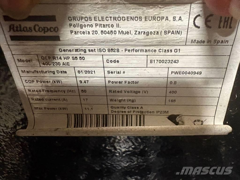 Atlas Copco QEP R 14 Γεννήτριες πετρελαίου
