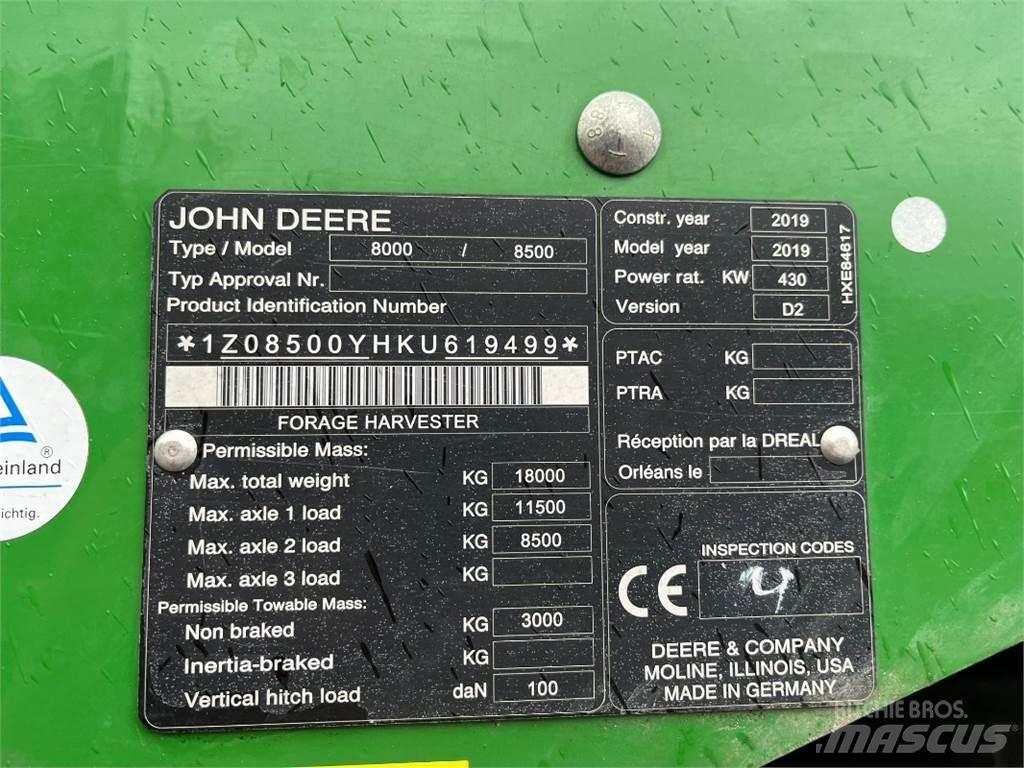 John Deere 8500 Ενσιρωκοπτικές μηχανές