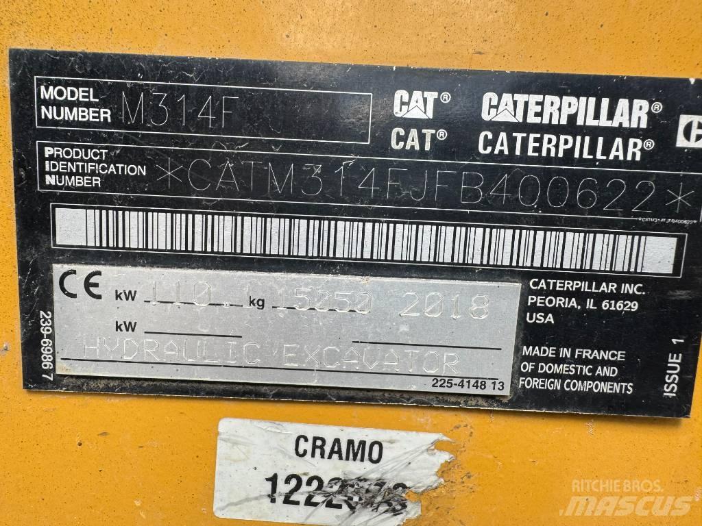 CAT M314F Εκσκαφείς με τροχούς - λάστιχα