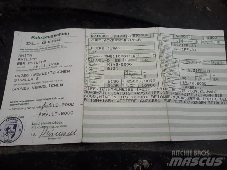 John Deere 8110 Τρακτέρ