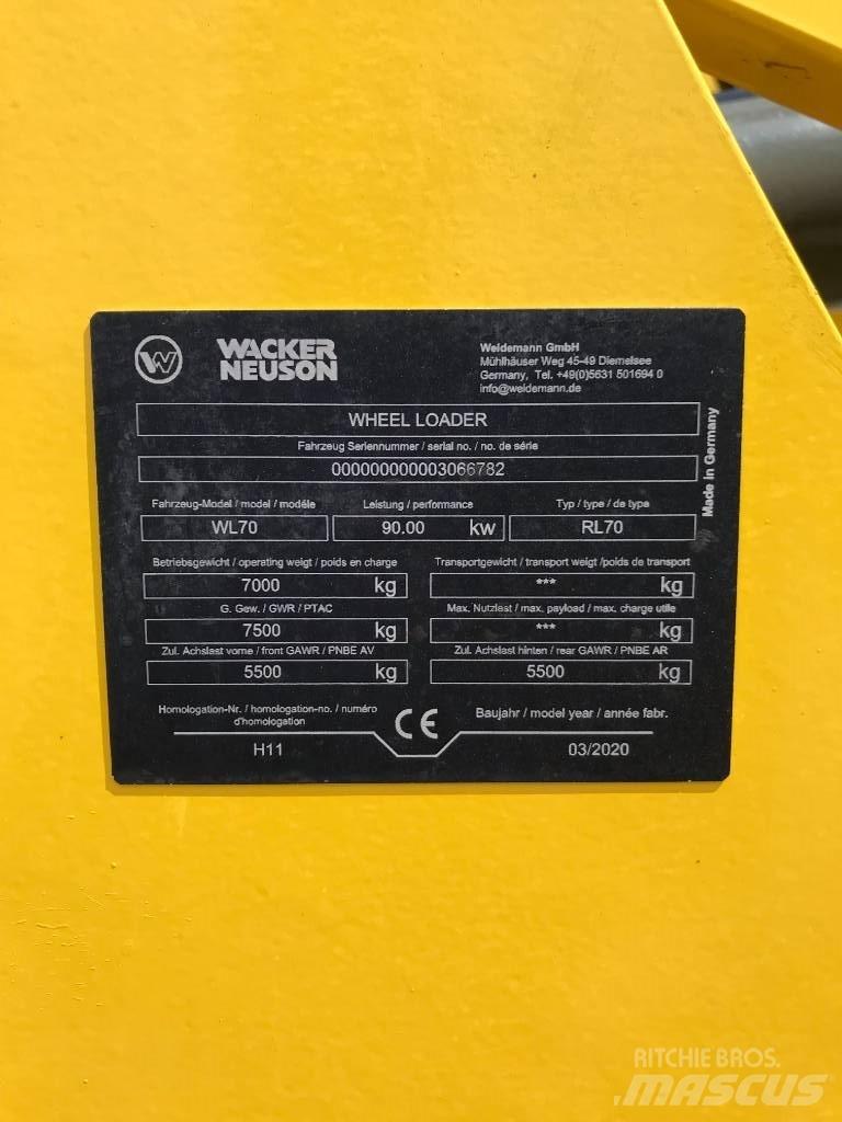 Wacker Neuson WL70 Φορτωτές με λάστιχα (Τροχοφόροι)