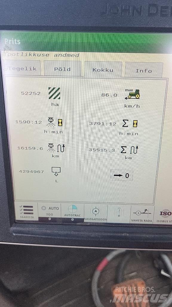 John Deere 962 i Ρυμουλκούμενα ψεκαστικά