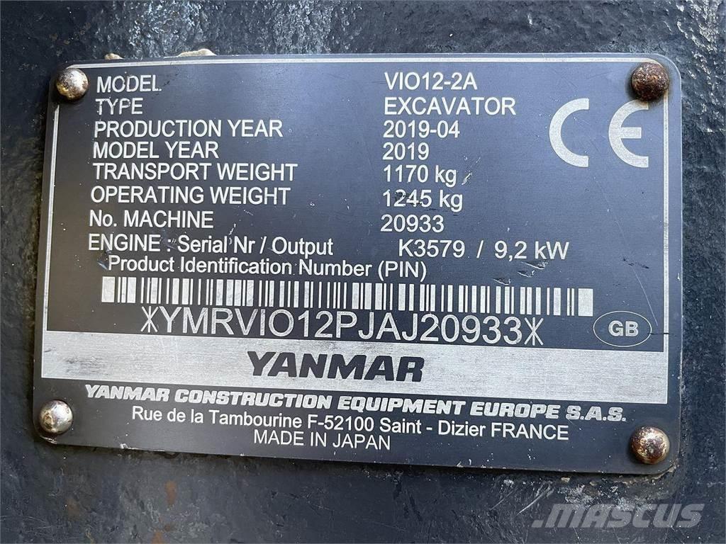 Yanmar VIO12 Εκσκαφείς με τροχούς - λάστιχα
