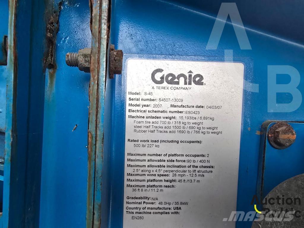 Genie S 45 Ανυψωτήρες με αρθρωτό βραχίονα