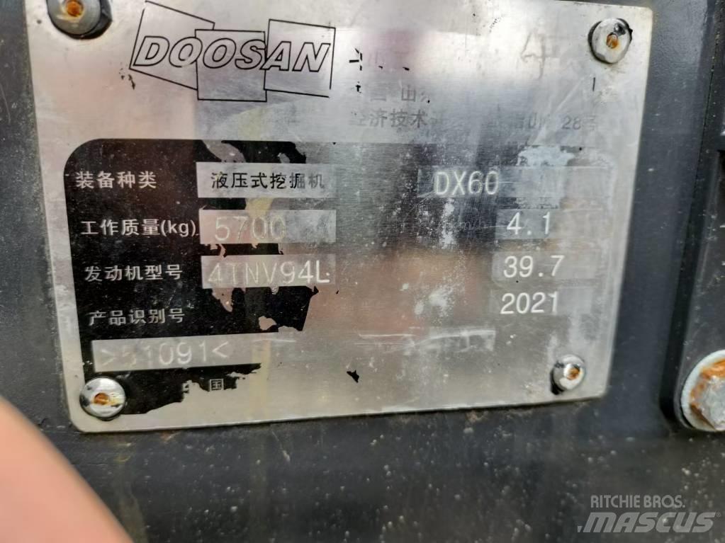 Doosan DX 60 Εκσκαφάκι (διαβολάκι) < 7t