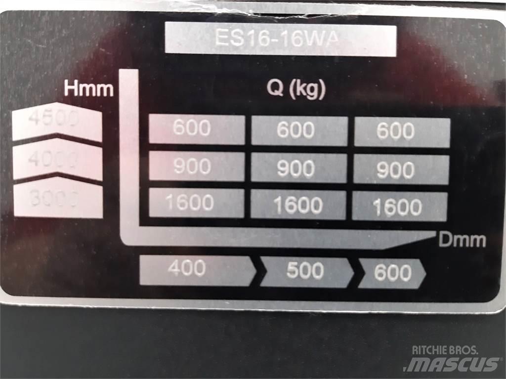  ES16 16WA 3F450 Παλετοφόρα πεζού χειριστή με ιστό