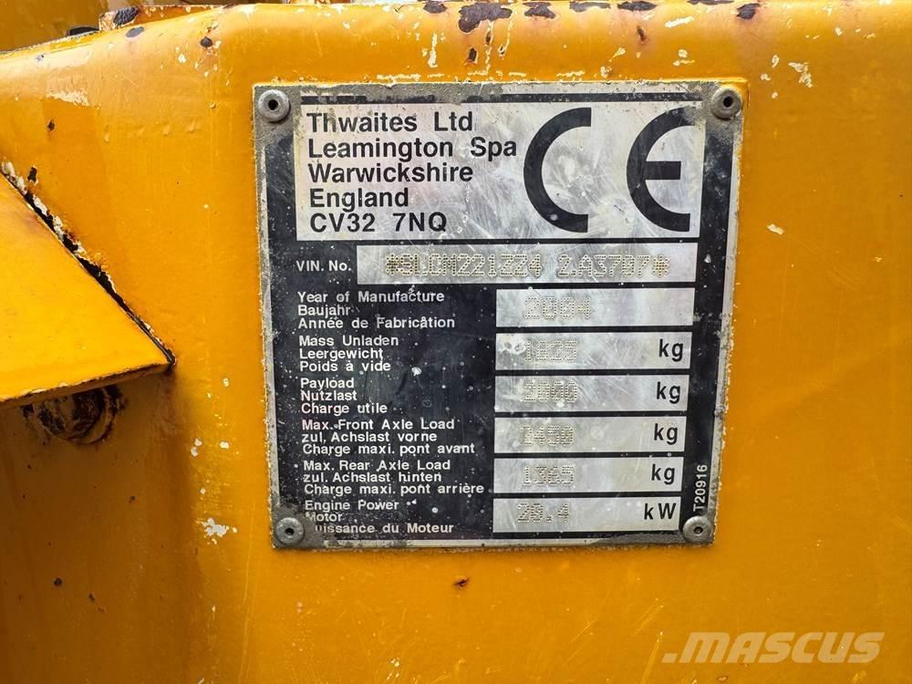 Thwaites 2T ST Dumpers εργοταξίου