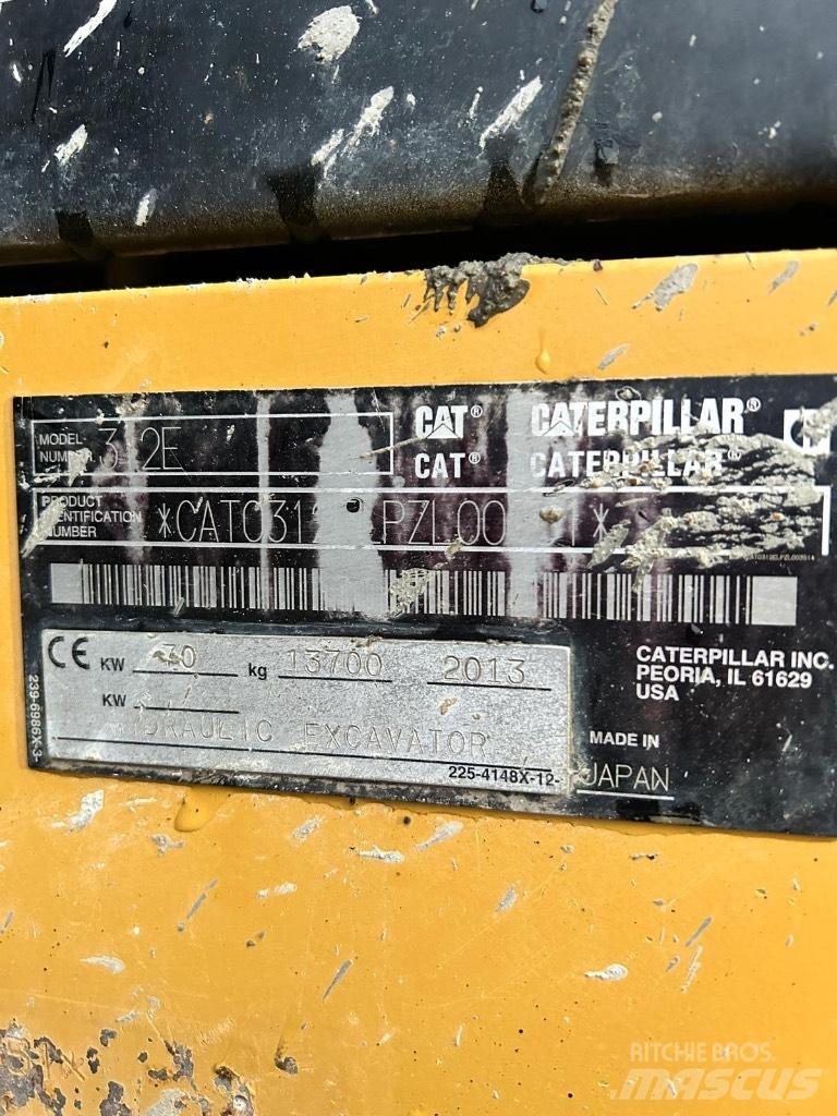 CAT 312 E Εκσκαφείς με ερπύστριες