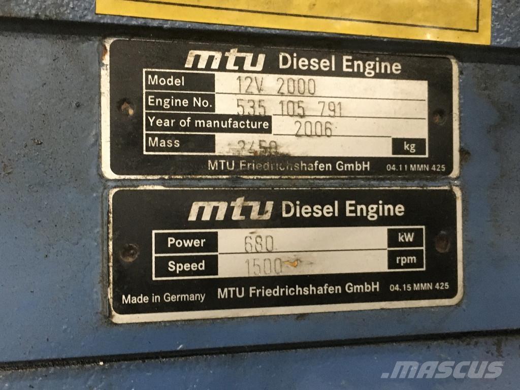 MTU 12V2000 USED Κινητήρες