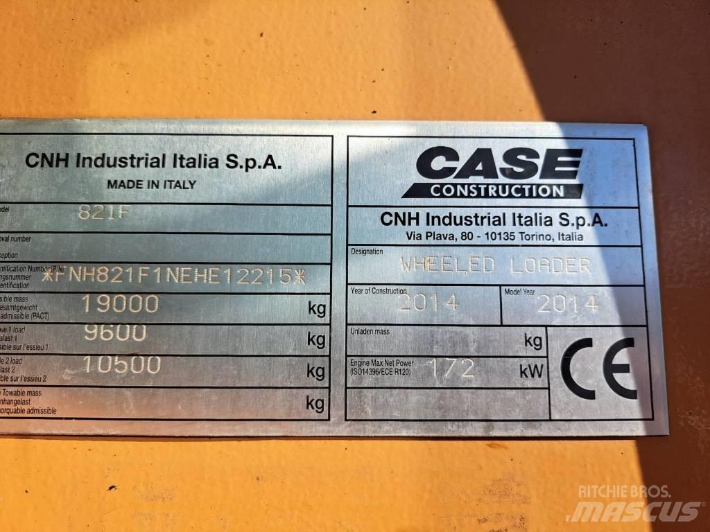 CASE 821 F Φορτωτές με λάστιχα (Τροχοφόροι)