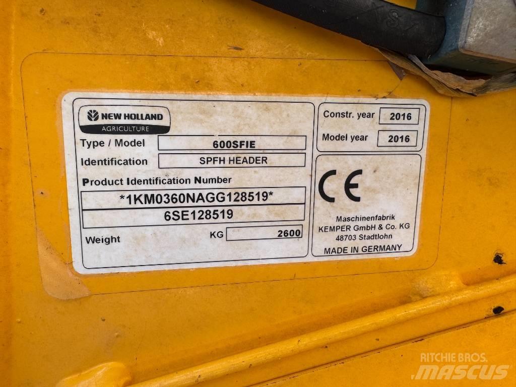 Kemper 600 SFIE Κεφαλές θεριζοαλωνιστικών μηχανών
