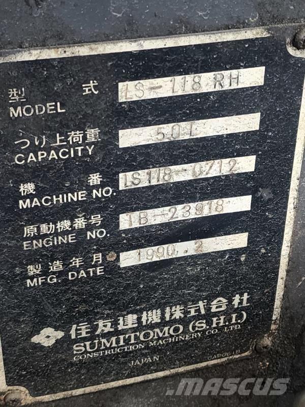Sumitomo LS-118RH Γερανοί με ερπύστριες