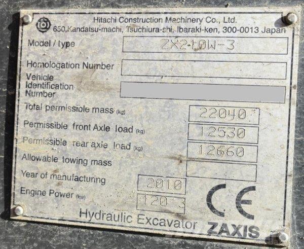 Hitachi ZX 210W-3 Εκσκαφείς με τροχούς - λάστιχα