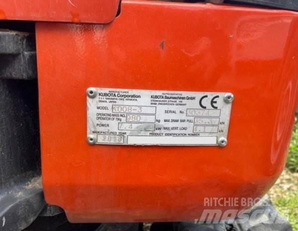 Kubota K008-3 Εκσκαφάκι (διαβολάκι) < 7t
