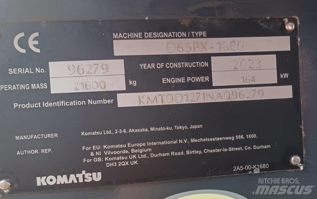 Komatsu D65PX-18 Μπουλντόζες με ερπύστριες