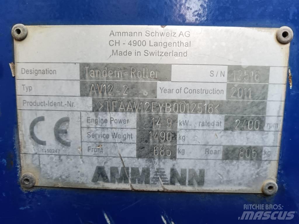 Ammann AV 12-2 Οδοστρωτήρες διπλού κυλίνδρου