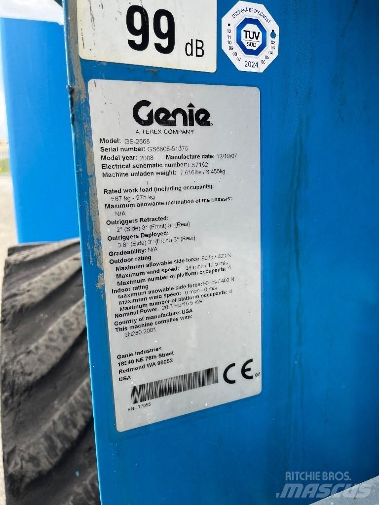 Genie GS 2668 RT Ανυψωτήρες ψαλιδωτής άρθρωσης