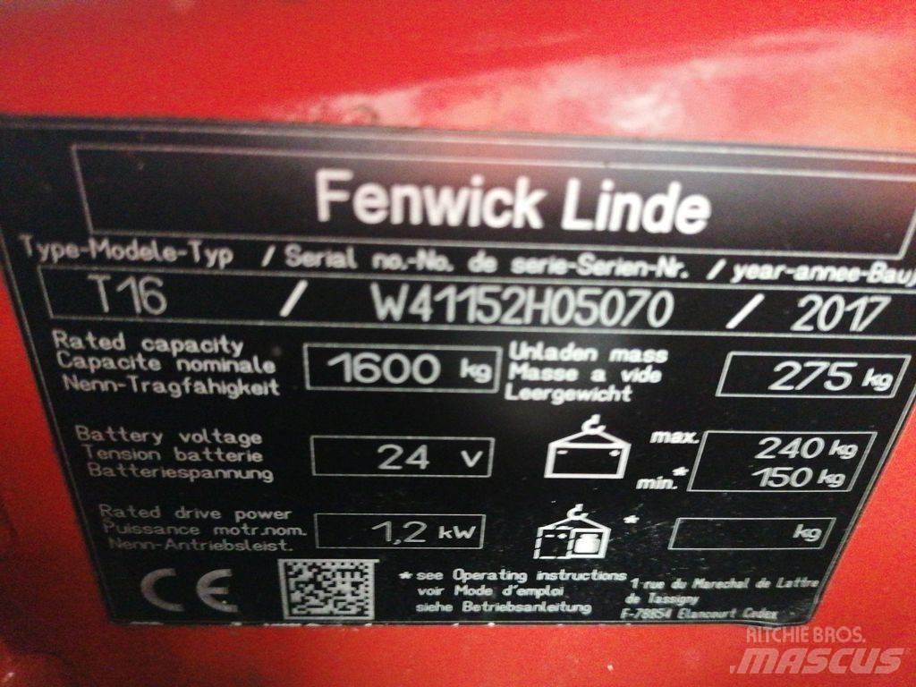 Linde T16 Χειροκίνητο περονοφόρο ανυψωτικό