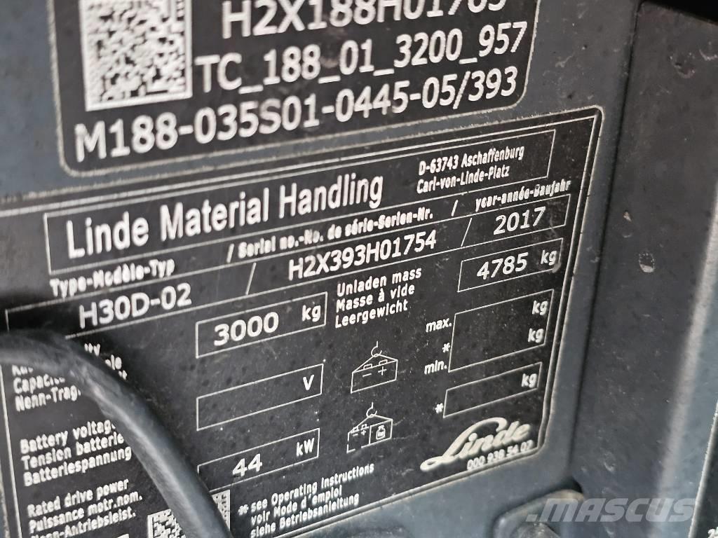 Linde H30D-02 Πετρελαιοκίνητα Κλαρκ