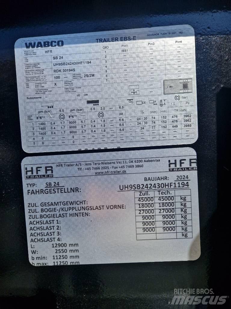 HFR Kontainerchassi Ημιρυμούλκες Container