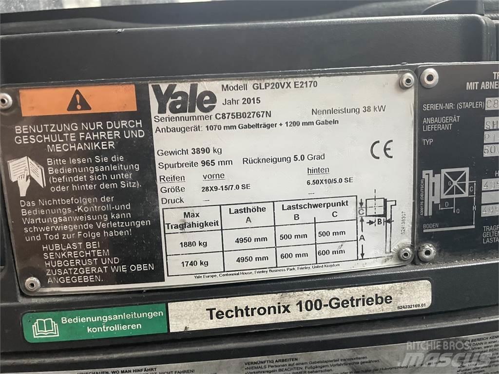 Yale GLP20VX Περονοφόρα ανυψωτικά κλαρκ με φυσικό αέριο LPG