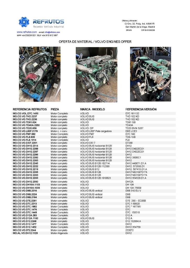 Volvo D9 B Κινητήρες