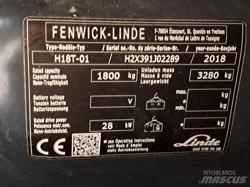 Linde H18T-01 Περονοφόρα ανυψωτικά κλαρκ με φυσικό αέριο LPG