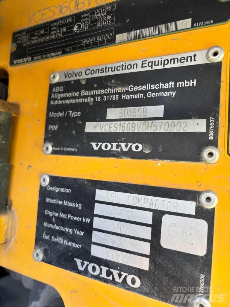 Volvo SD 160 B Οδοστρωτήρες μονού κυλίνδρου