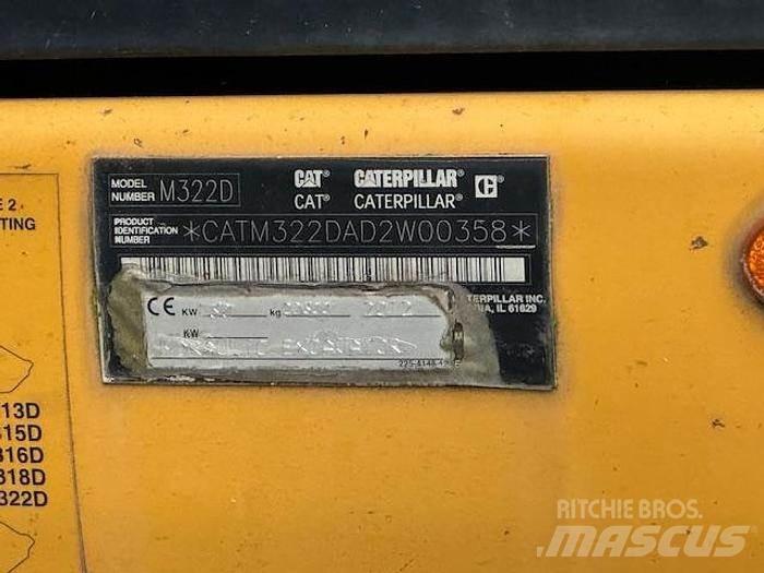 CAT M 322 D Εκσκαφείς με τροχούς - λάστιχα