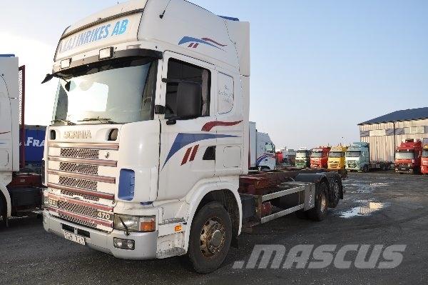 Scania 124 6X2 470 Φορτηγά για εμπορευματοκιβώτια