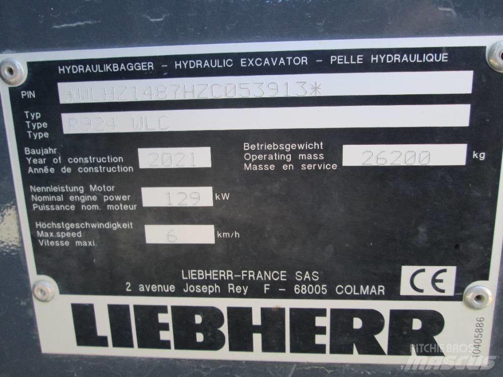 Liebherr R 924 G8 Εκσκαφείς με ερπύστριες