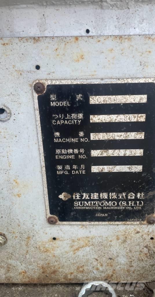 Sumitomo SC800 Γερανοί με ερπύστριες