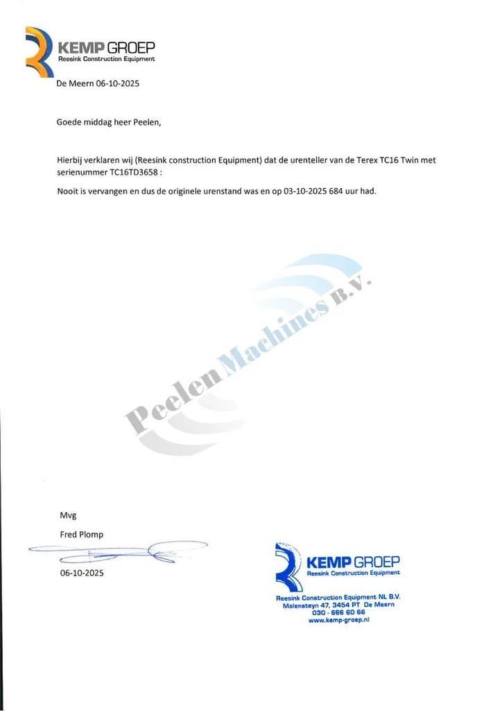 Terex TC16 Εκσκαφάκι (διαβολάκι) < 7t