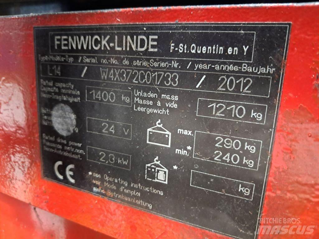 Linde L14 Παλετοφόρα πεζού χειριστή με ιστό
