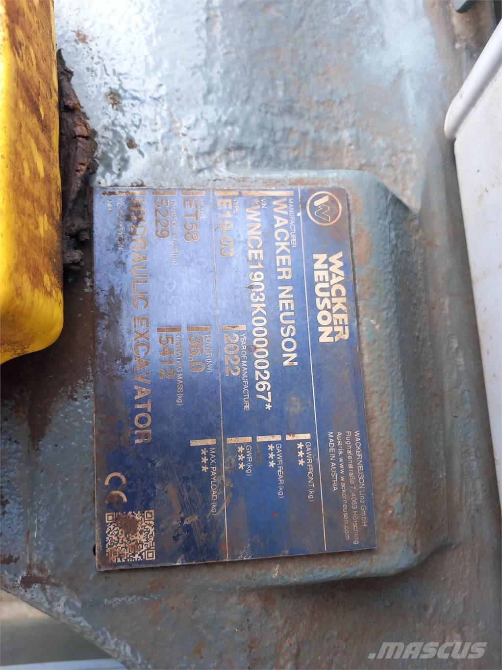 Wacker Neuson ET58 Εκσκαφείς με ερπύστριες