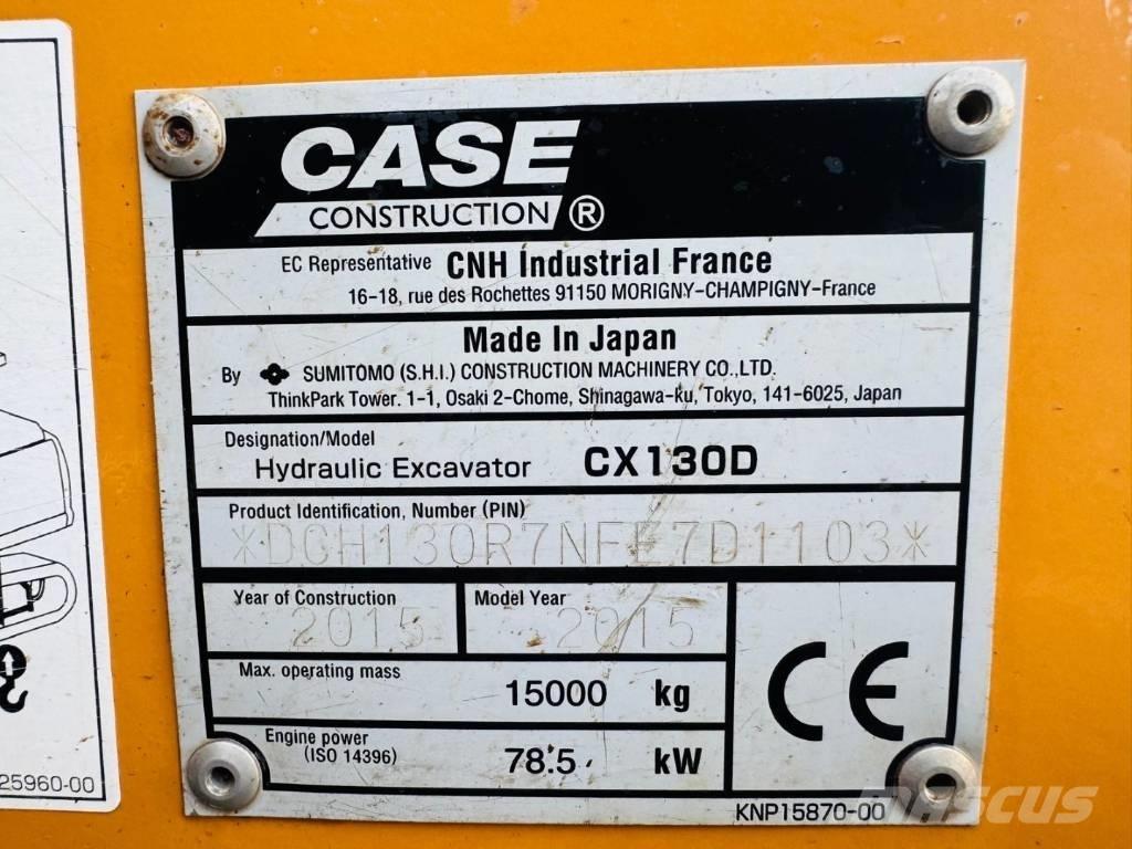 CASE CX 130 D Εκσκαφείς με ερπύστριες